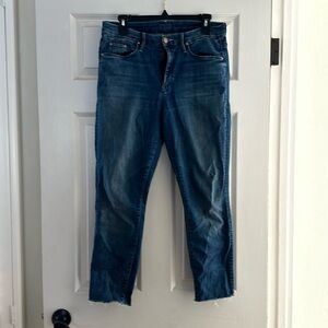 Mother Denim High Waisted Looker Ankle Fray: Everything We Keep